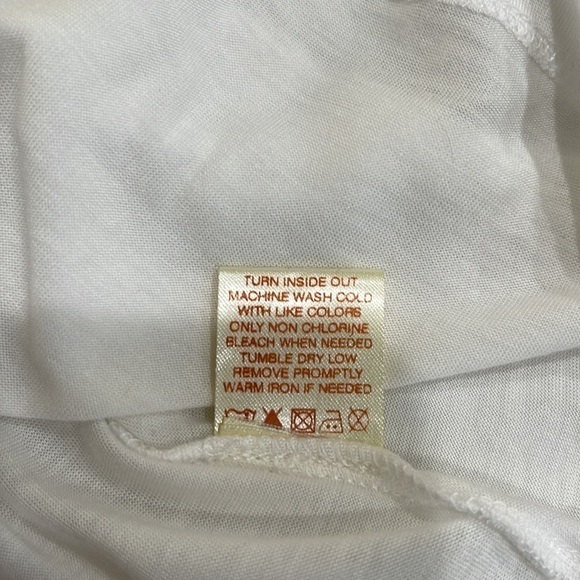 NWT Torn by Ronny Kobo Long White Tank with Rhinestones Racer Back SZ L - Picture 11 of 11